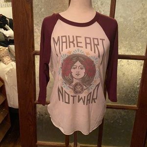 Obey raglan size medium